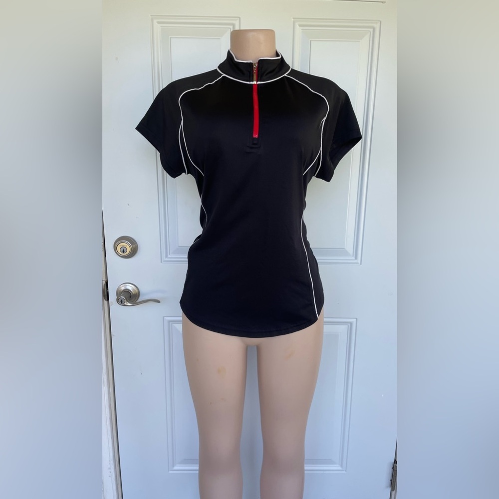 Jofit Black shirt  with Red Trim